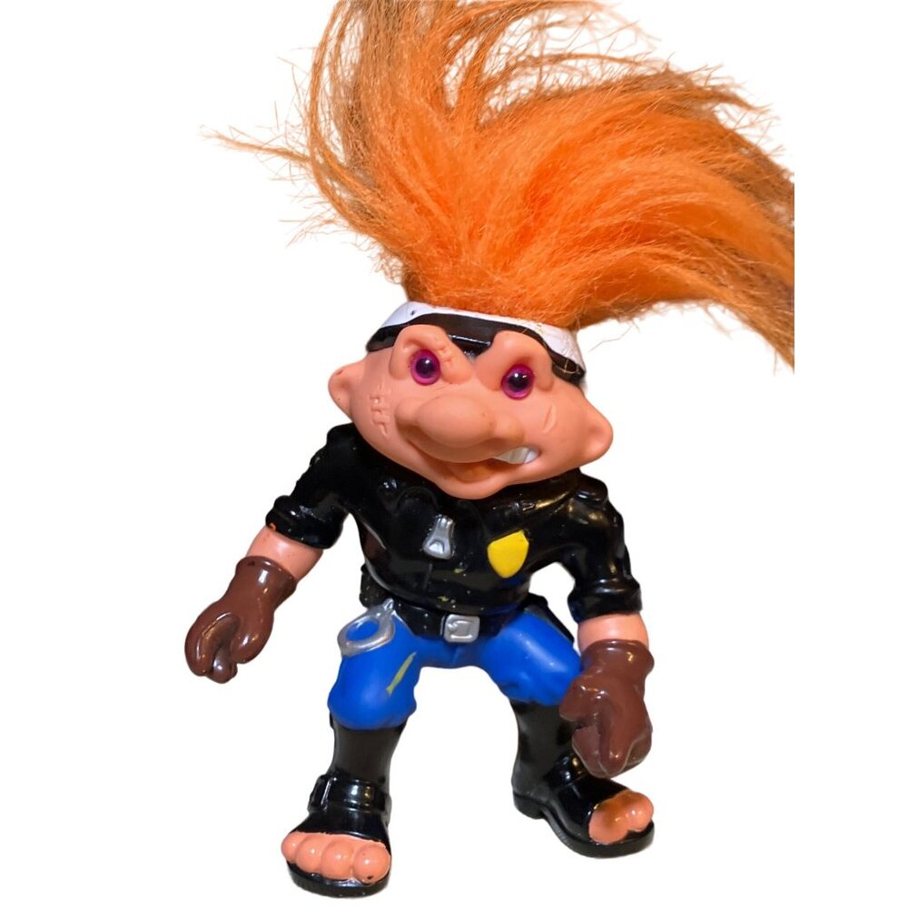 1992 Hasbro Battle Trolls Officer PaTroll Action Figure 4.5" - Picture 2 of 10